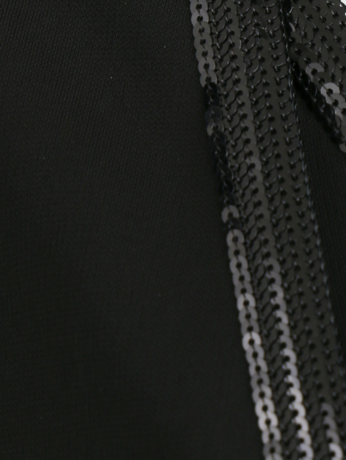 Топ декорированный пайетками Jean Paul Gaultier  –  Деталь1  – Цвет:  Черный
