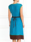 Шелковое платье с кожаным поясом Moschino  –  Модель Верх-Низ1