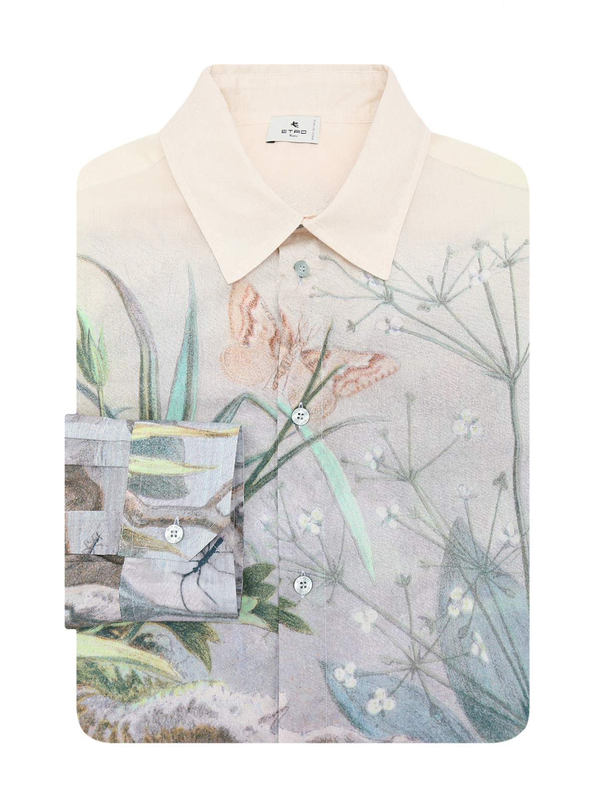 Рубашка с узором Etro  –  Общий вид  – Цвет:  Узор