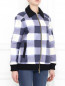Куртка из шерсти  узором "клетка" Moschino Cheap&Chic  –  Модель Верх-Низ