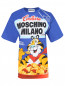 Футболка из хлопка с принтом Moschino  –  Общий вид