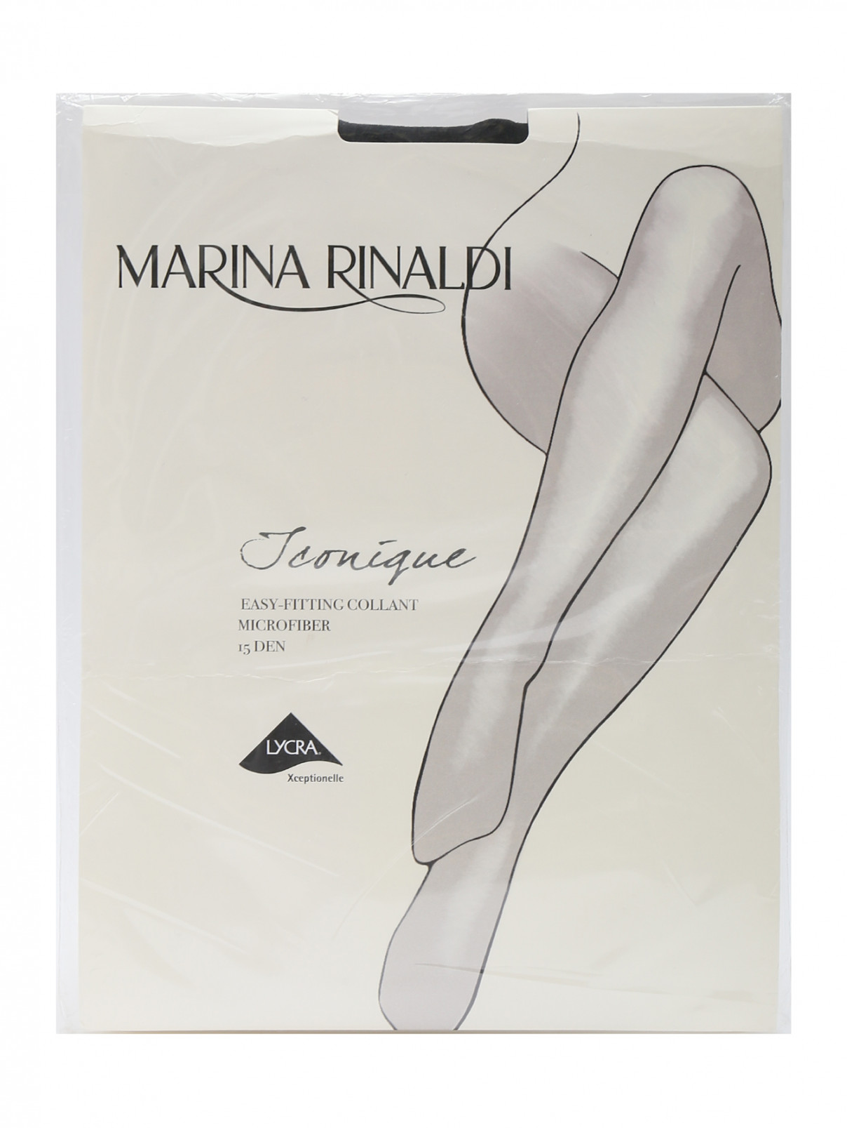 Колготки 15 den с кружевом Marina Rinaldi  –  Общий вид  – Цвет:  Черный