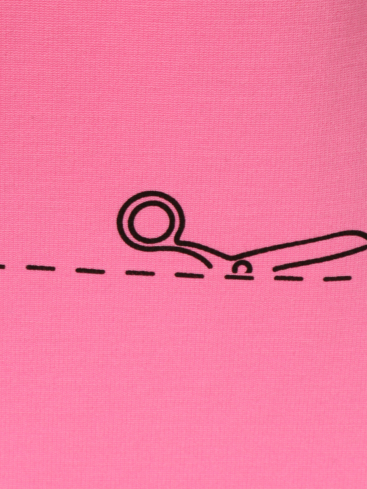 Лонгслив с принтом Moschino Couture  –  Деталь1  – Цвет:  Розовый