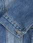 Удлиненная джинсовая куртка с принтом на спине Sjyp  –  Деталь1
