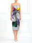 Платье-миди из шелка с цветочным принтом Iceberg  –  Модель Верх-Низ