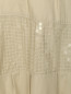 Юбка-трапеция из хлопка декорированная пайетками Moschino  –  Деталь