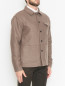 Пиджак-рубашка из шерсти и кашемира LARDINI  –  МодельВерхНиз