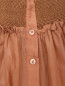 Блуза из хлопка и шелка с коротким рукавом TWINSET  –  Деталь