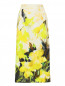 Юбка-карандаш из хлопка с цветочным узором Marina Rinaldi  –  Общий вид