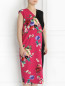 Платье-футляр с цветочным узором Marina Rinaldi  –  Модель Верх-Низ