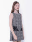 Платье с узором и кружевной аппликацией Ermanno Scervino Junior  –  МодельВерхНиз