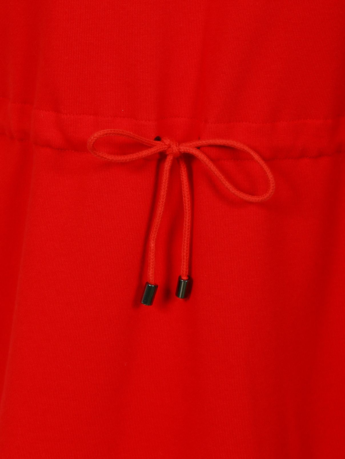 Платье из хлопка свободного кроя Jil Sander Navy  –  Деталь1  – Цвет:  Красный