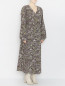 Платье-макси с цветочным узором Marina Rinaldi  –  МодельВерхНиз