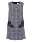 Платье с узором и кружевной аппликацией Ermanno Scervino Junior  –  Общий вид