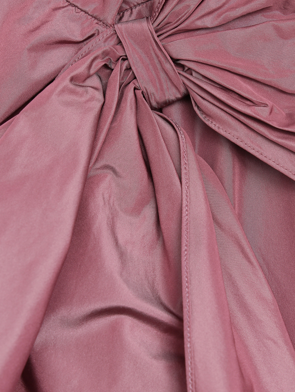 Однотонная блуза с бантом Alberta Ferretti  –  Деталь  – Цвет:  Розовый