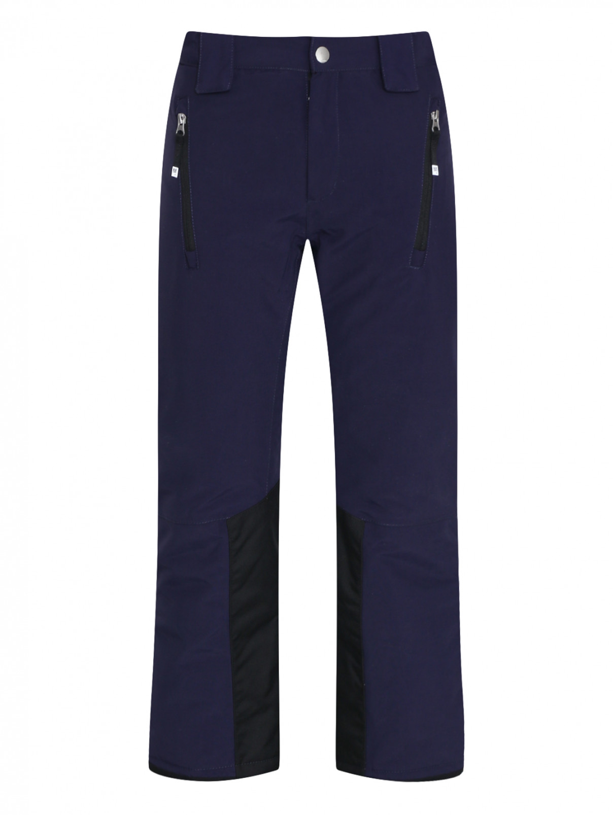 Утепленные брюки с контрастными вставками Molo  –  Общий вид  – Цвет:  Синий