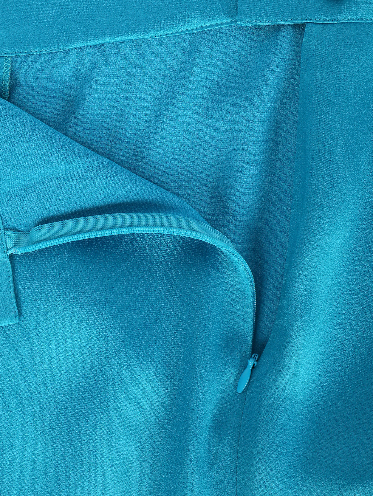 Легкие брюки свободного кроя Marina Rinaldi  –  Деталь1  – Цвет:  Синий