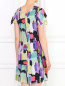Платье-мини из шелка с абстрактным узором Emporio Armani  –  Модель Верх-Низ1