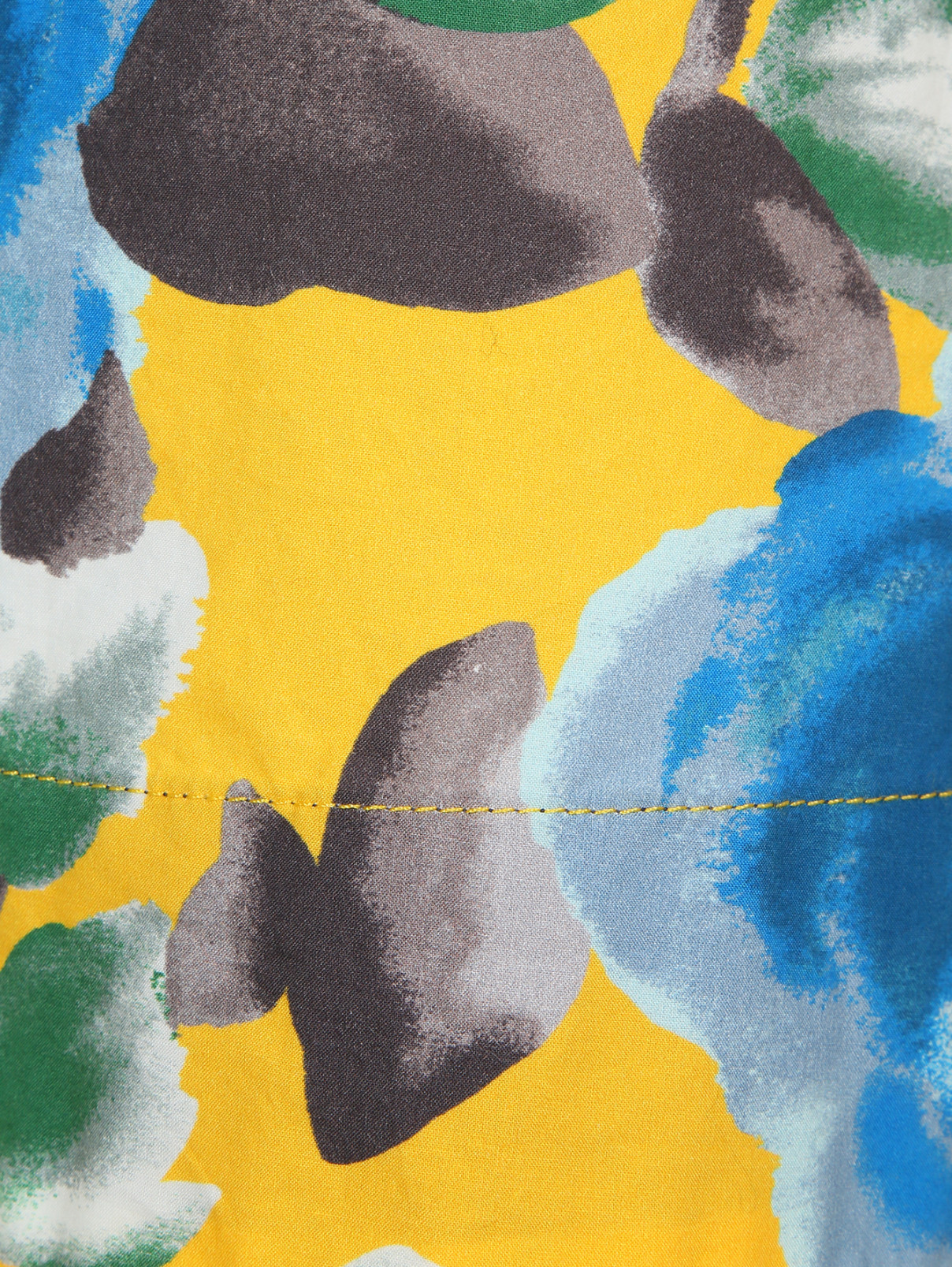 Юбка из хлопка с цветочным узором Marc by Marc Jacobs  –  Деталь1  – Цвет:  Желтый