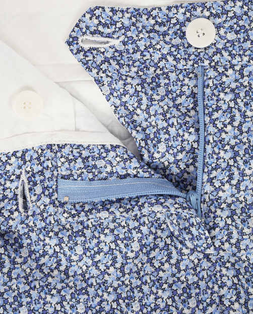 Узкие брюки из хлопка с узором и боковыми карманами - Деталь1