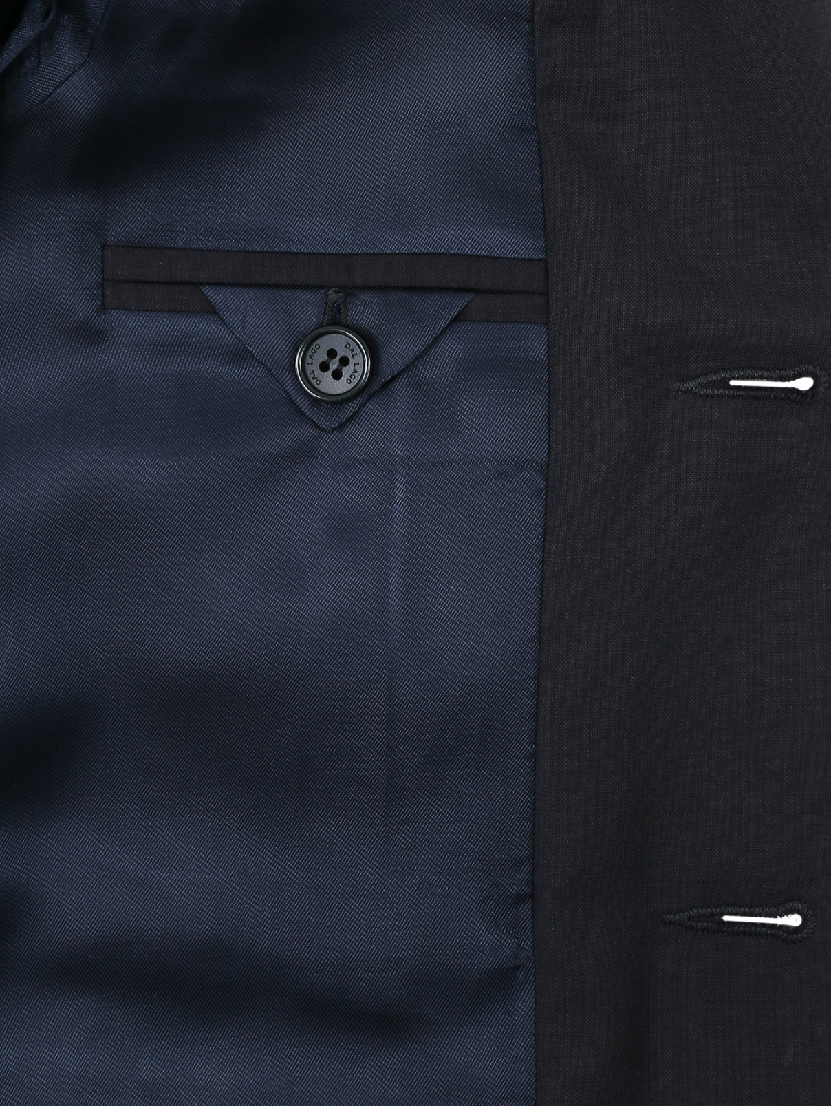 Классический пиджак из шерсти Dal Lago  –  Деталь2  – Цвет:  Синий