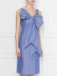 Платье из хлопка с узором полоска Moschino Boutique  –  МодельВерхНиз