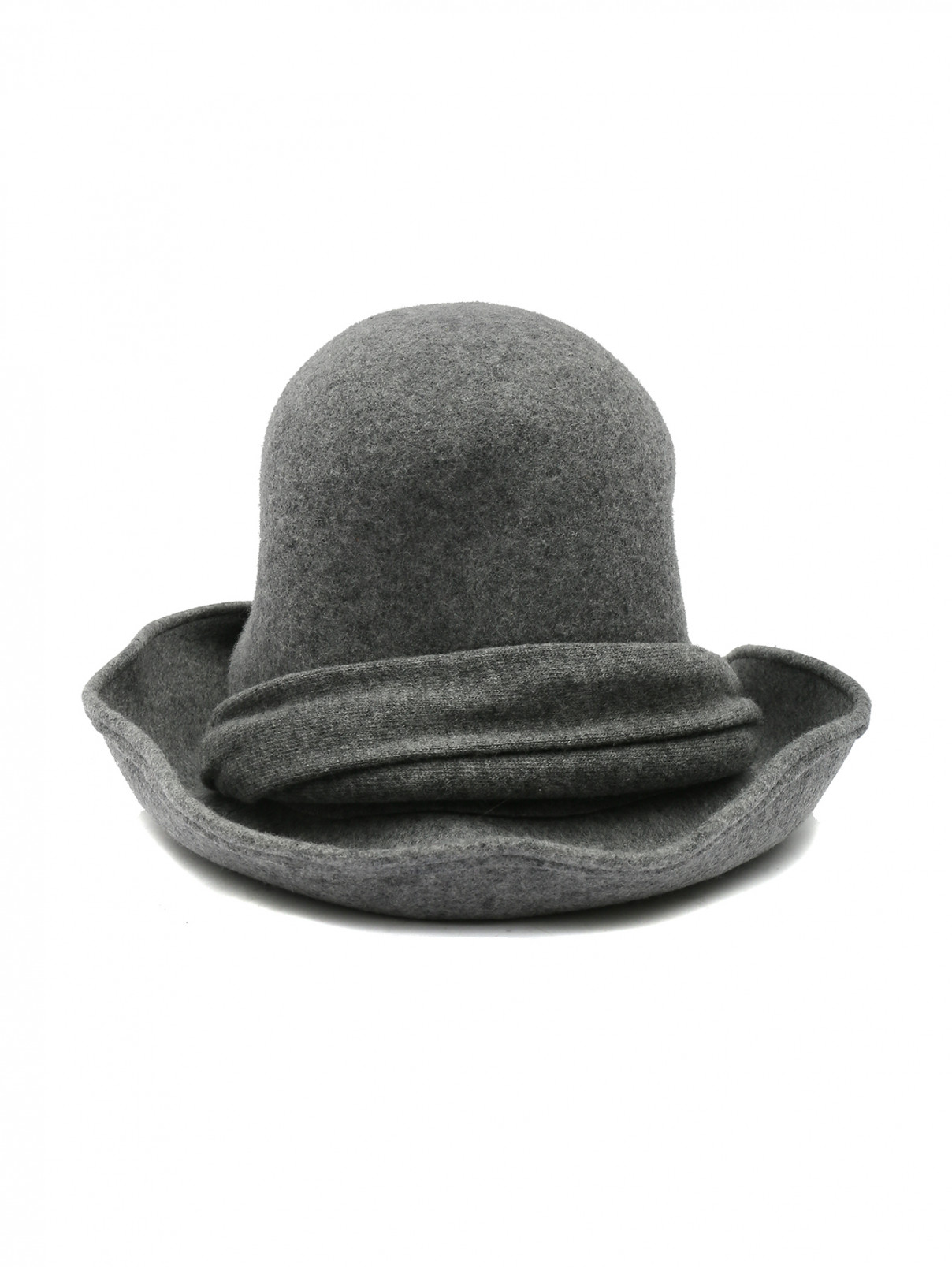 Шляпа из шерстяного фетра с широкими полями Il Gufo  –  Общий вид  – Цвет:  Серый