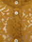 Блуза из хлопка с перфорацией асимметричного кроя N21  –  Деталь