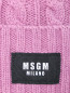 Однотонная шапка с логотипом MSGM  –  Деталь