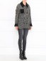Пальто из шерсти с накладными карманами Moschino Cheap&Chic  –  Модель Общий вид