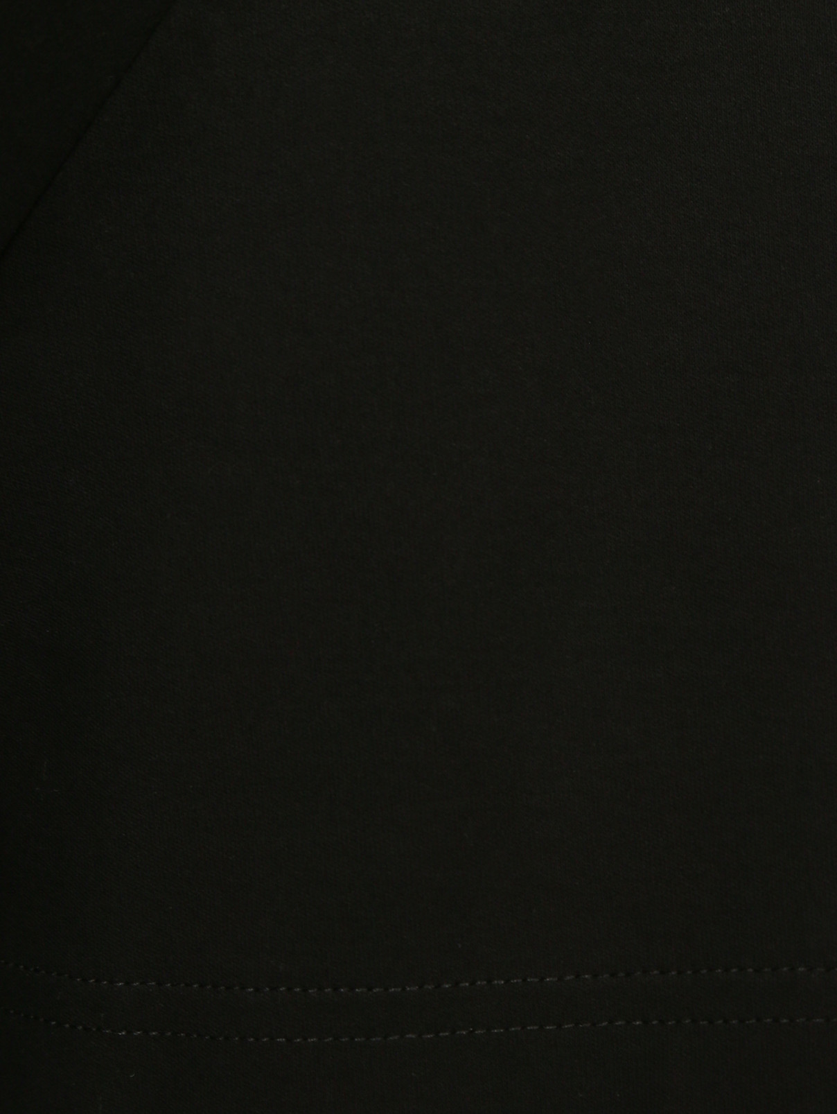 Футболка с контрастной декоративной вставкой Jil Sander  –  Деталь1  – Цвет:  Черный