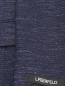 Пиджак из шерсти и хлопка с узором Lagerfeld  –  Деталь