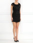 Платье-мини из шелка и хлопка с кружевной отделкой Moschino Cheap&Chic  –  Модель Общий вид