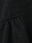 Джемпер из шерсти мелкой вязки с коротким рукавом и баской Alberta Ferretti  –  Деталь