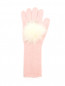 Перчатки из шерсти декорированные бисером IL Trenino  –  Обтравка1