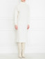 Трикотажное платье из кашемира с разрезом Malo  –  МодельВерхНиз