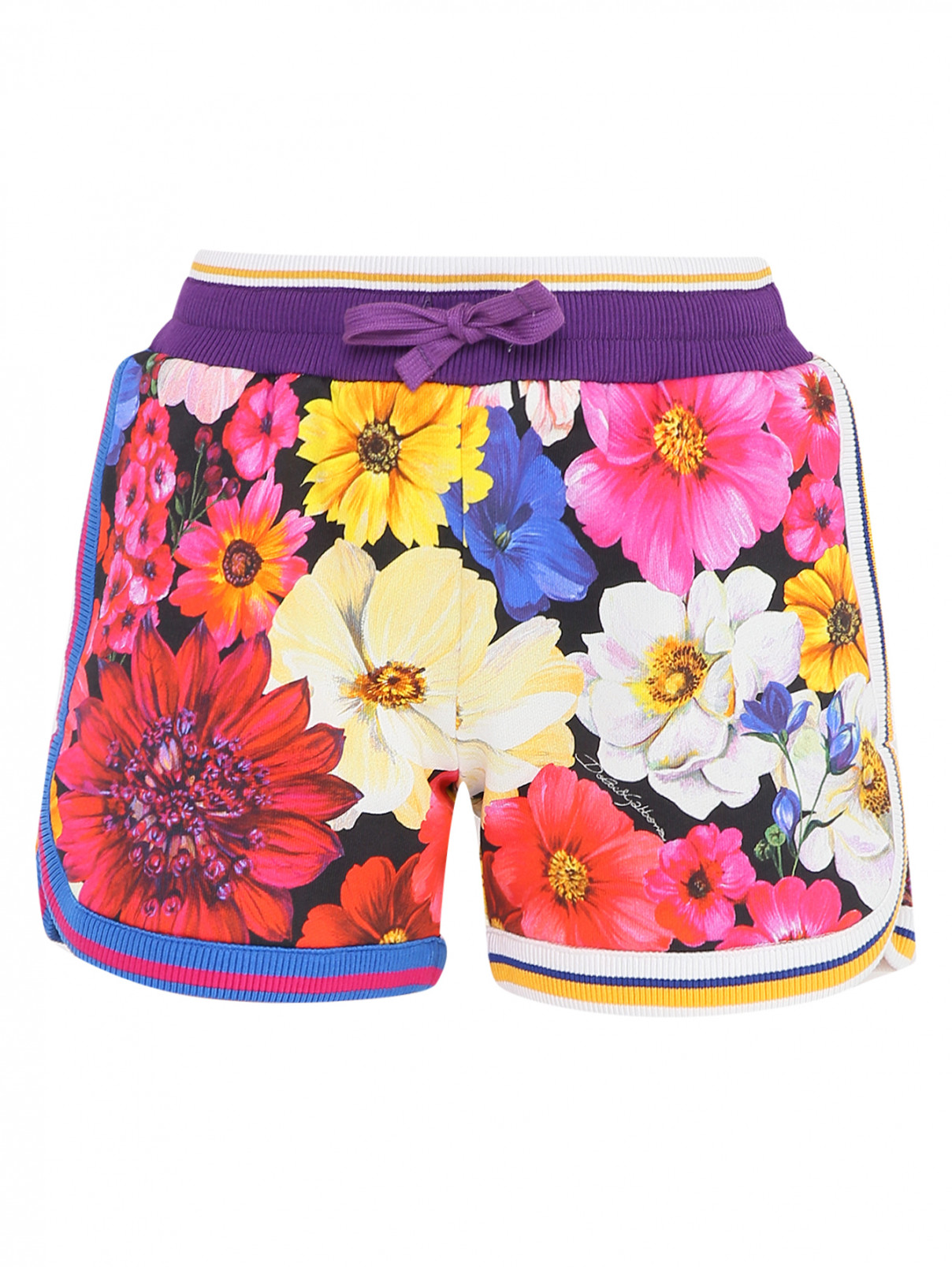 Хлопковые шорты с узором Dolce & Gabbana  –  Общий вид  – Цвет:  Узор
