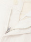 Однотонные брюки из хлопка и льна Il Gufo  –  Деталь
