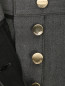 Укороченные брюки на высокой талии из шерсти и льна Nina Ricci  –  Деталь1