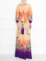 Платье-макси из шелка с цветочным узором Etro  –  МодельВерхНиз1