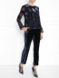 Полупрозрачная блуза с цветочным узором Sportmax Code  –  Модель Общий вид