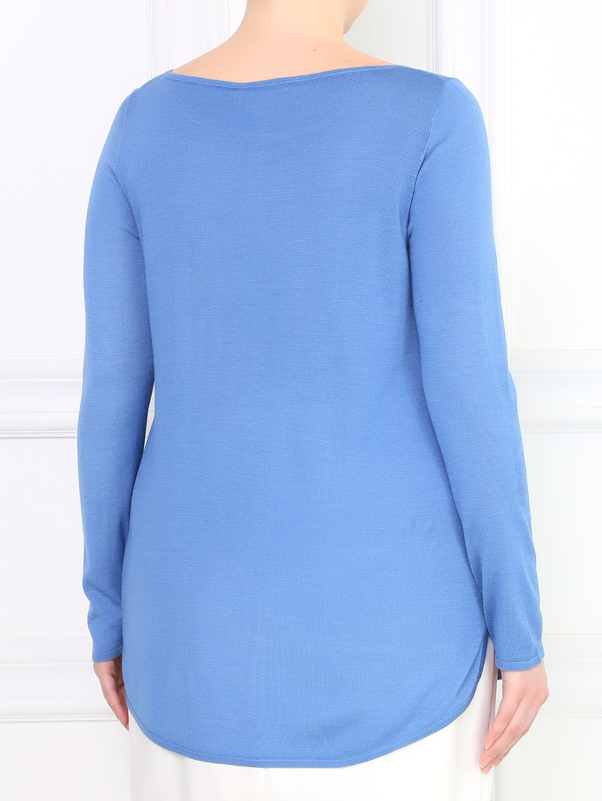 Джемпер из шелка Marina Rinaldi  –  Модель Верх-Низ1  – Цвет:  Синий