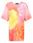 Платье свободного кроя с цветочным узором Moschino Boutique  –  Общий вид