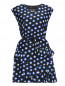 Платье из хлопка и шелка с узором BOUTIQUE MOSCHINO  –  Общий вид