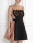 Платье-мини без рукавов с кружевной отделкой Elisabetta Franchi  –  МодельВерхНиз