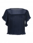 Блуза плиссе из шелка Alberta Ferretti  –  Общий вид