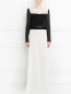 Платье-макси с отделкой и кружевной вставкой Alberta Ferretti  –  Модель Общий вид