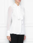 Шелковая блуза с декором Ermanno Scervino  –  МодельВерхНиз