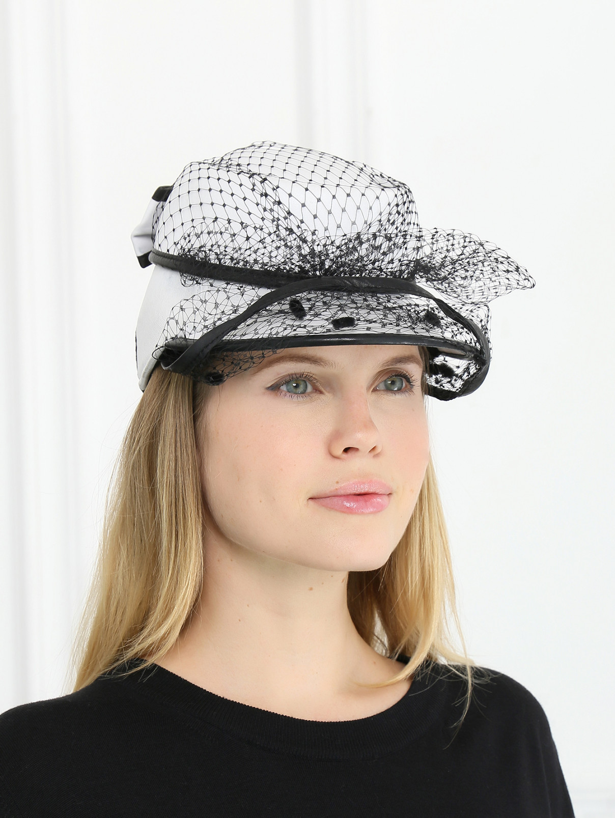 Кепка-шляпа с декоративным бантом Dsquared2  –  Модель Общий вид  – Цвет:  Белый
