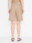 Шорты-бермуды из хлопка и льна Max Mara  –  МодельВерхНиз1